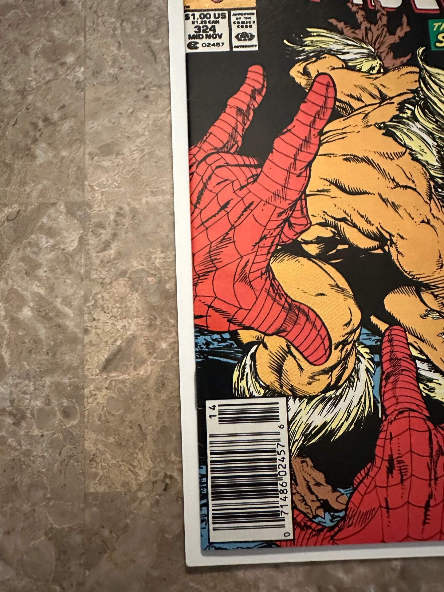 Amazing Spider-Man #324 Newsstand VF- 7.5 (1989 Marvel)