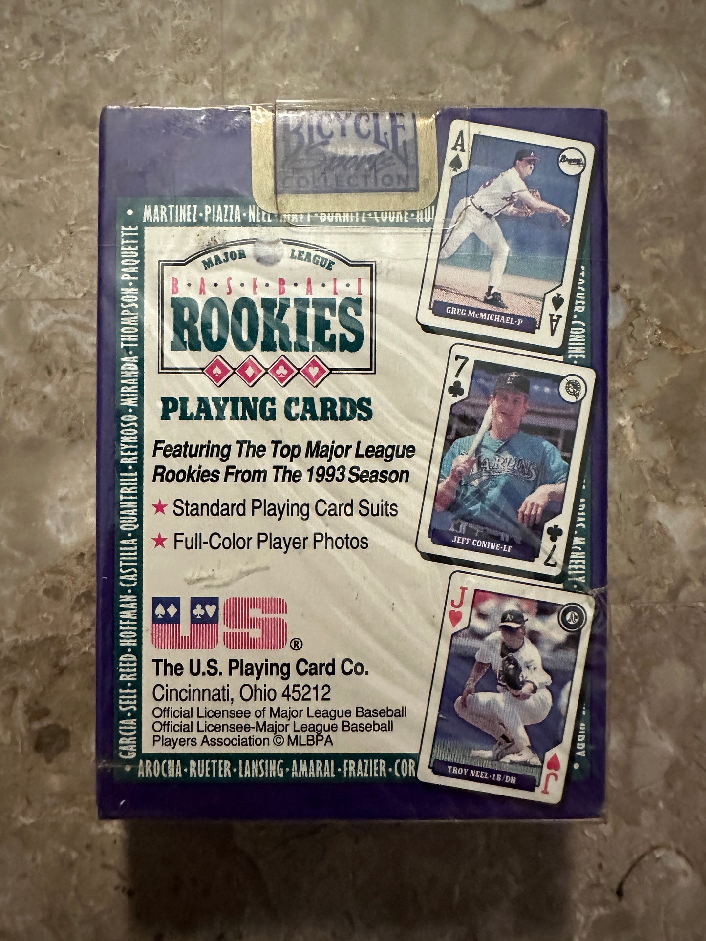 1993 Baseball Rookies Playing Cards (Bicycle) - Factory Sealed