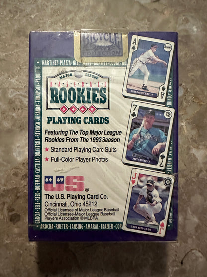 1993 Baseball Rookies Playing Cards (Bicycle) - Factory Sealed