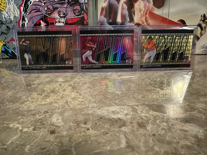 2026 Pro Set NIL Lot Justin Lebron /6 TWO 1/1s Flora Super Prismatic Appenzeller Gold
