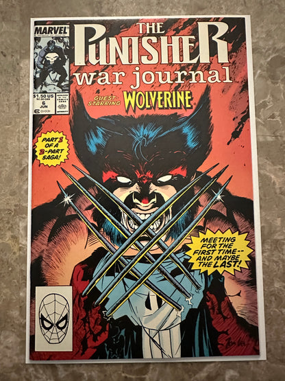 Punisher War Journal #6 NM 9.4 (1989 Marvel)