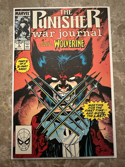 Punisher War Journal #6 NM 9.4 (1989 Marvel)