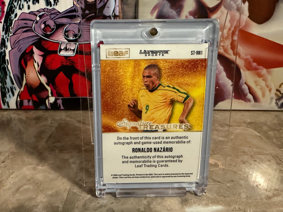 Ronaldo Nazario 2026 Leaf Ultimate Sports Signature Treasures Auto Game-Used Patch /3