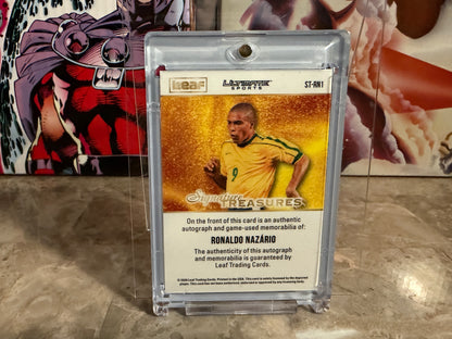 Ronaldo Nazario 2026 Leaf Ultimate Sports Signature Treasures Auto Game-Used Patch /3
