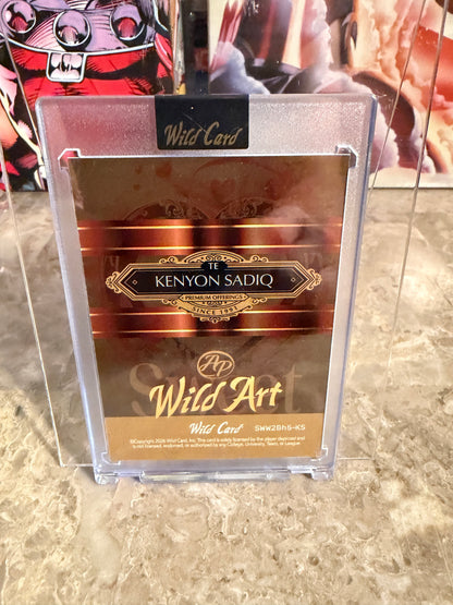 Kenyon Sadiq 2026 Wild Card Wild Art 1/1