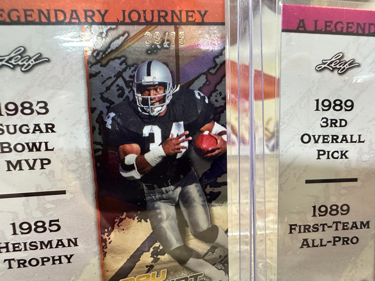 BO JACKSON & BARRY SANDERS 2026 Paydirt Legendary Journey Lot - /3, /30, /75