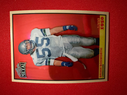 2026 Leaf Metal Football Brian Bosworth 1950 Red Prismatic 1/1