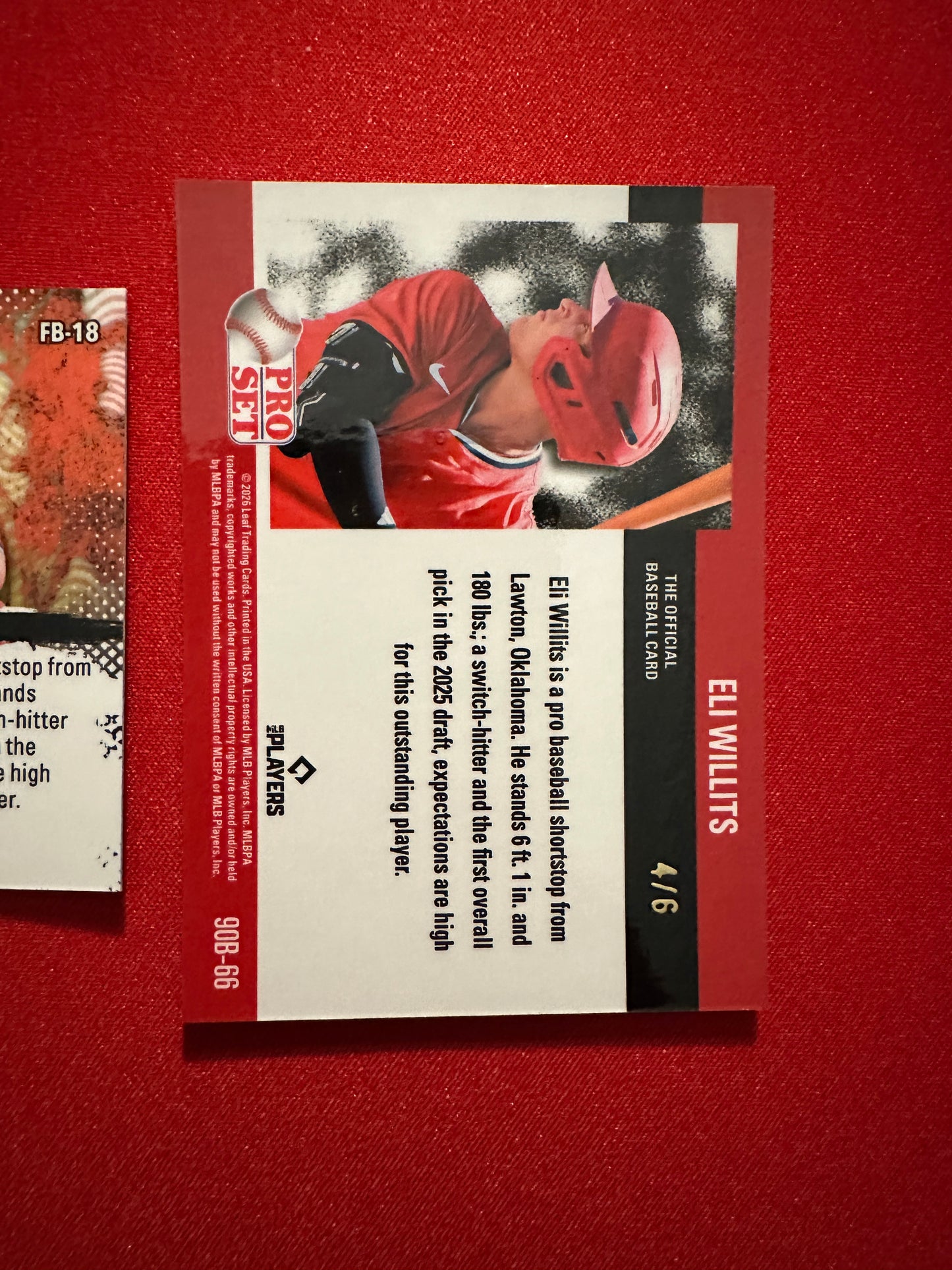 Eli Willits 2026 Pro Set Metal /2 Frenetic, /3 Green AUTO & /6 Lazer Lot - Nats