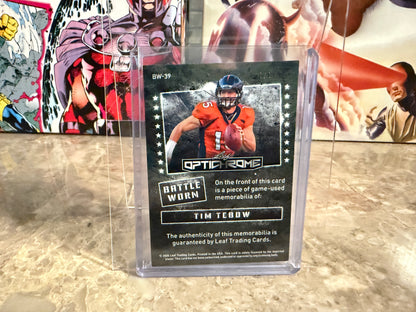 2026 Leaf Optichrome Football Tim Tebow Battle Worn Game-Used Patch 1/1