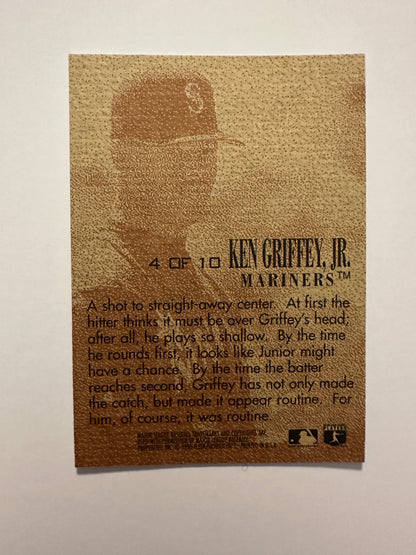 Ken Griffey Jr. #4 (1996 Fleer E-Motion XL D-Fense) - High grade