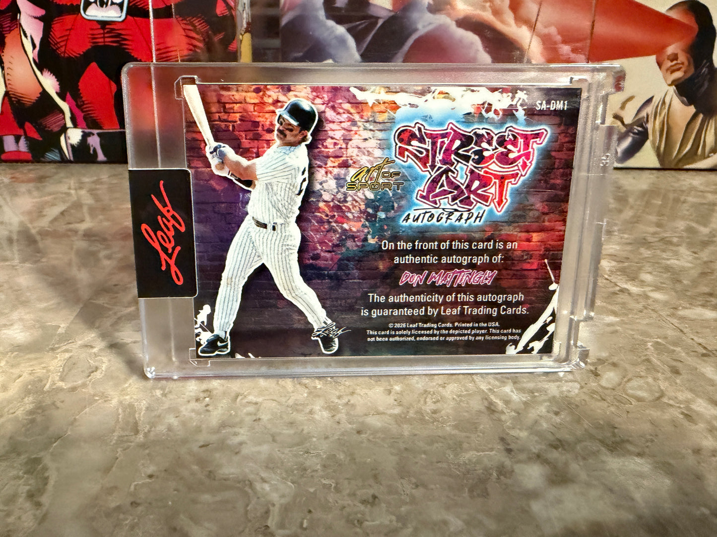 Don Mattingly 2026 Leaf Art of Sport Street Art Auto Bronze /25