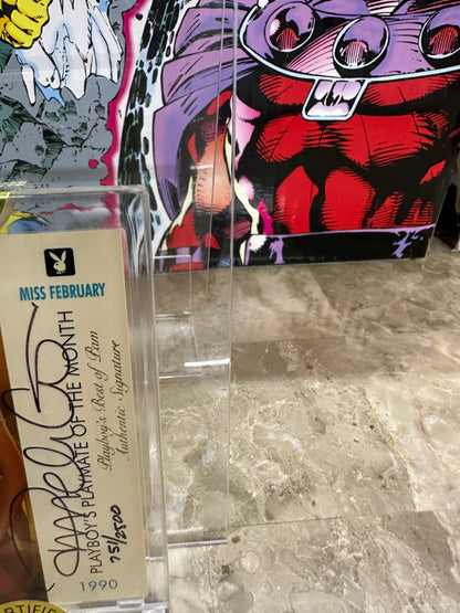 Pamela Anderson #111 Autograph Card (1994 Playboy Sports Time Certified) - 751/2500