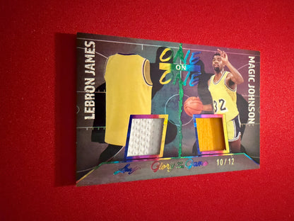 Magic LeBron 2025 Leaf Glory of the Game One on One Game-Used Patch /12