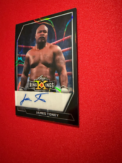 James Toney 2026 Leaf Metal Ring Kings Base Auto Black Lava /2