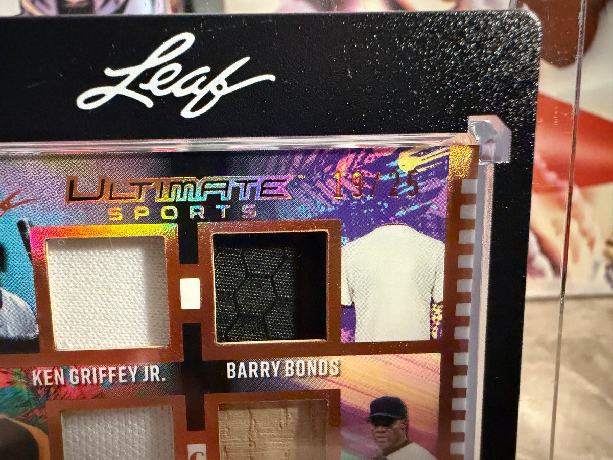 Griffey Jeter Bonds Ripken 2026 Leaf Ultimate Sports Crazy 8’s Game-Used /25
