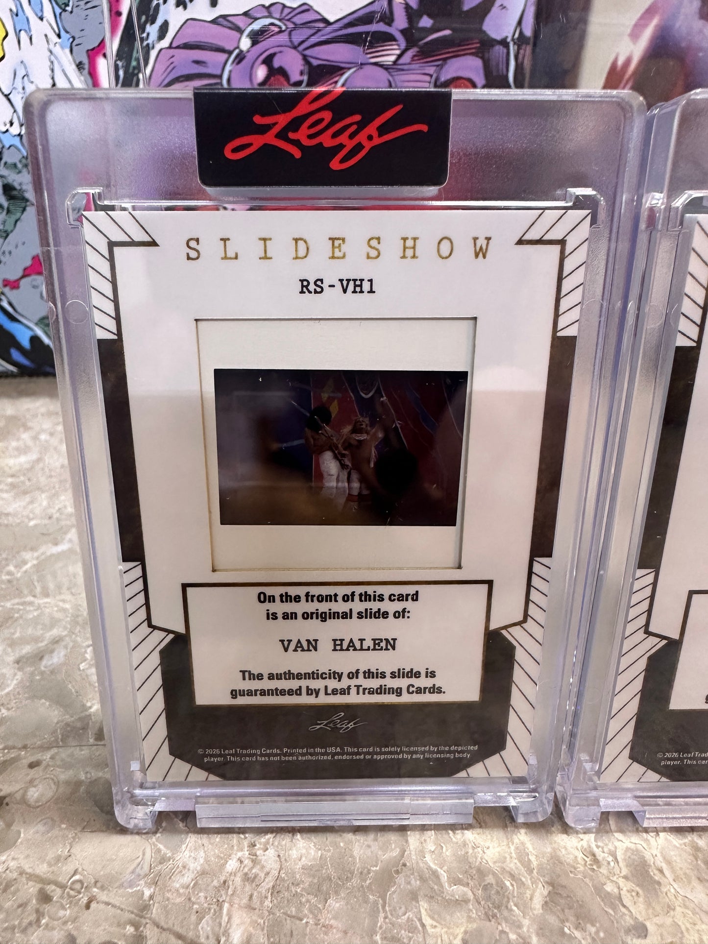 2026 Leaf Slideshow VAN HALEN 7-Slide LOT Classic David Lee Roth Era 1978-1984