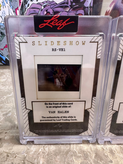 2026 Leaf Slideshow VAN HALEN 7-Slide LOT Classic David Lee Roth Era 1978-1984