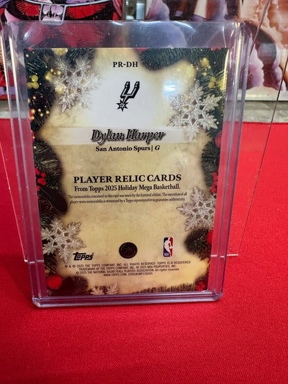 2025-26 Topps Holiday Basketball RC Patch Dylan Harper PR-DH