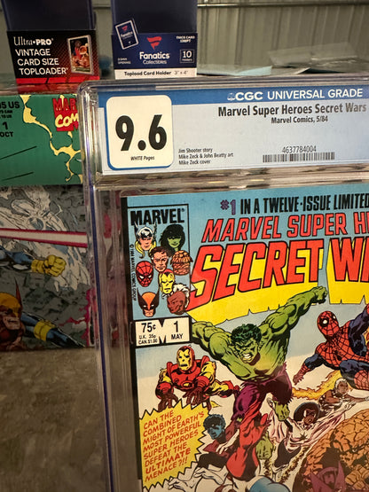 Marvel Super-Heroes: Secret Wars #1 CGC 9.6 WP (1984) - New Case