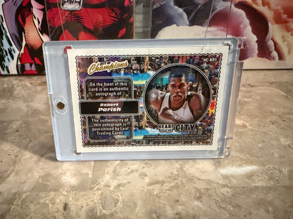 Robert Parish 2026 Leaf City of Champions Heart Auto Blue Holo /25