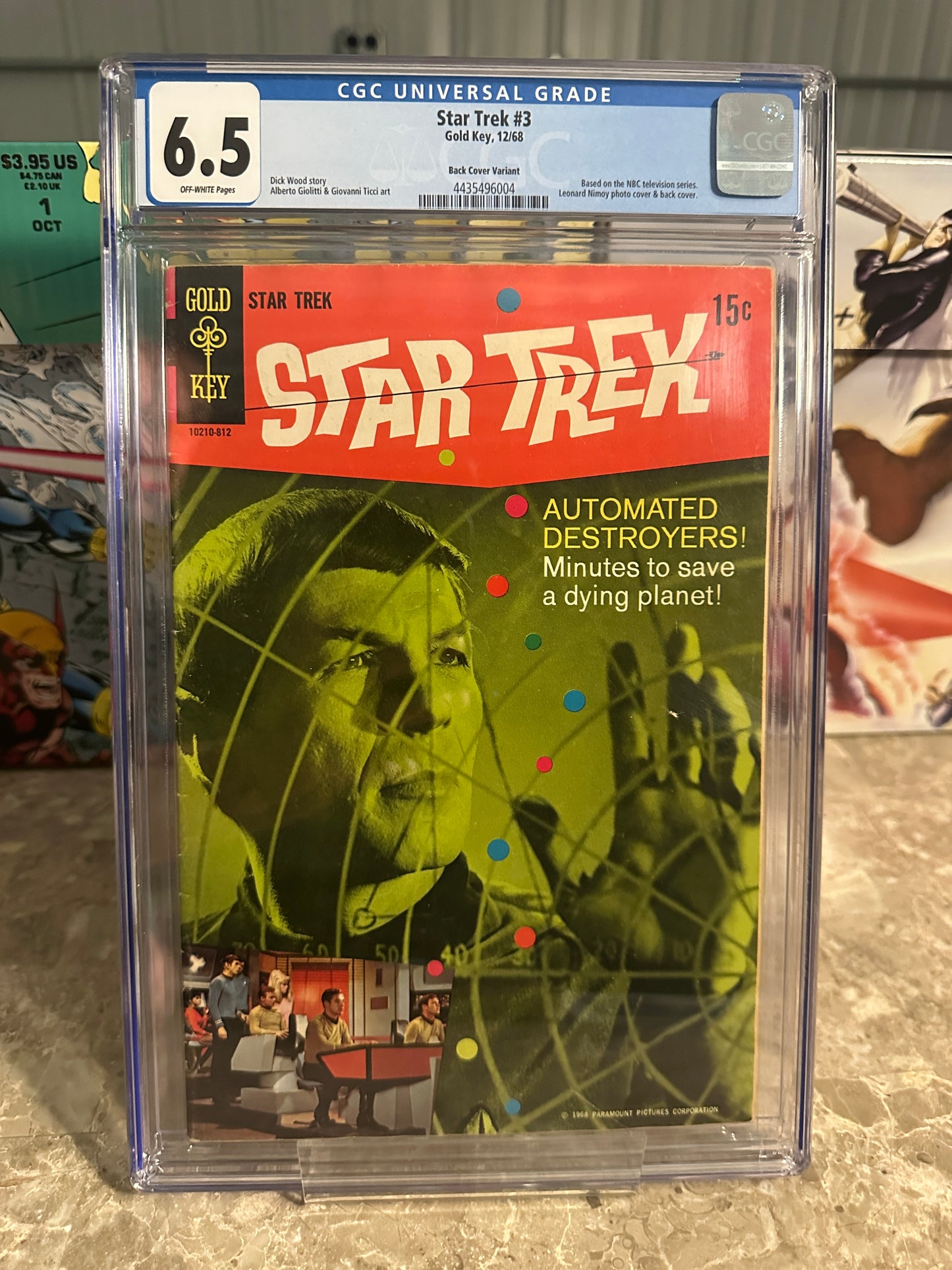 Star Trek #3 Back Cover Variant CGC 6.5 (1968 Gold Key)