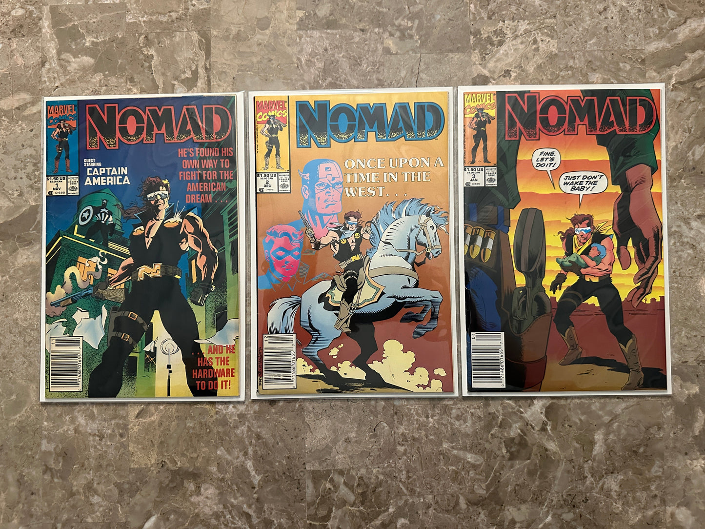 Nomad Limited Series #1-3 Newsstand Mid Grade (Marvel Comics 1990)