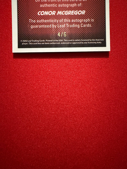 Connor McGregor 2026 Leaf Metal Ring Kings Illustrated Pink /6