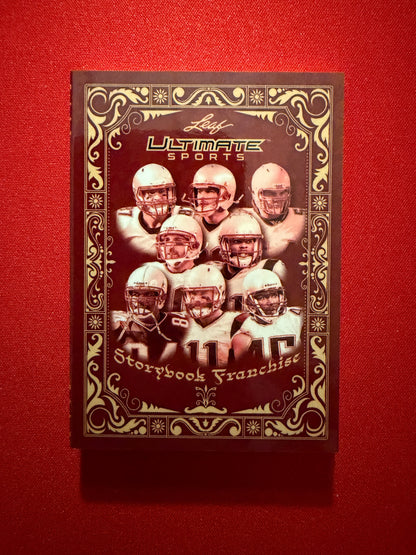 Gronkowski Bruschi Edelman Vrabel 2026 Leaf Ultimate Storybook Franchise 8 Auto
