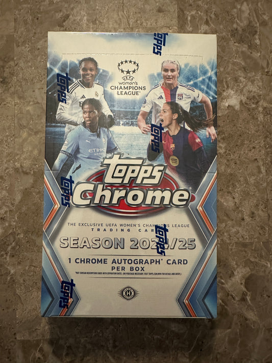 2024-25 Topps Chrome UEFA Women's Champions League Hobby Box - Available Now