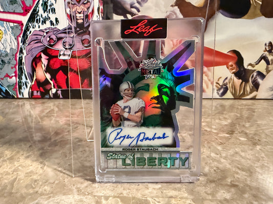 Roger Staubach 2026 Leaf Independence Day Statue of Liberty Auto 1/1