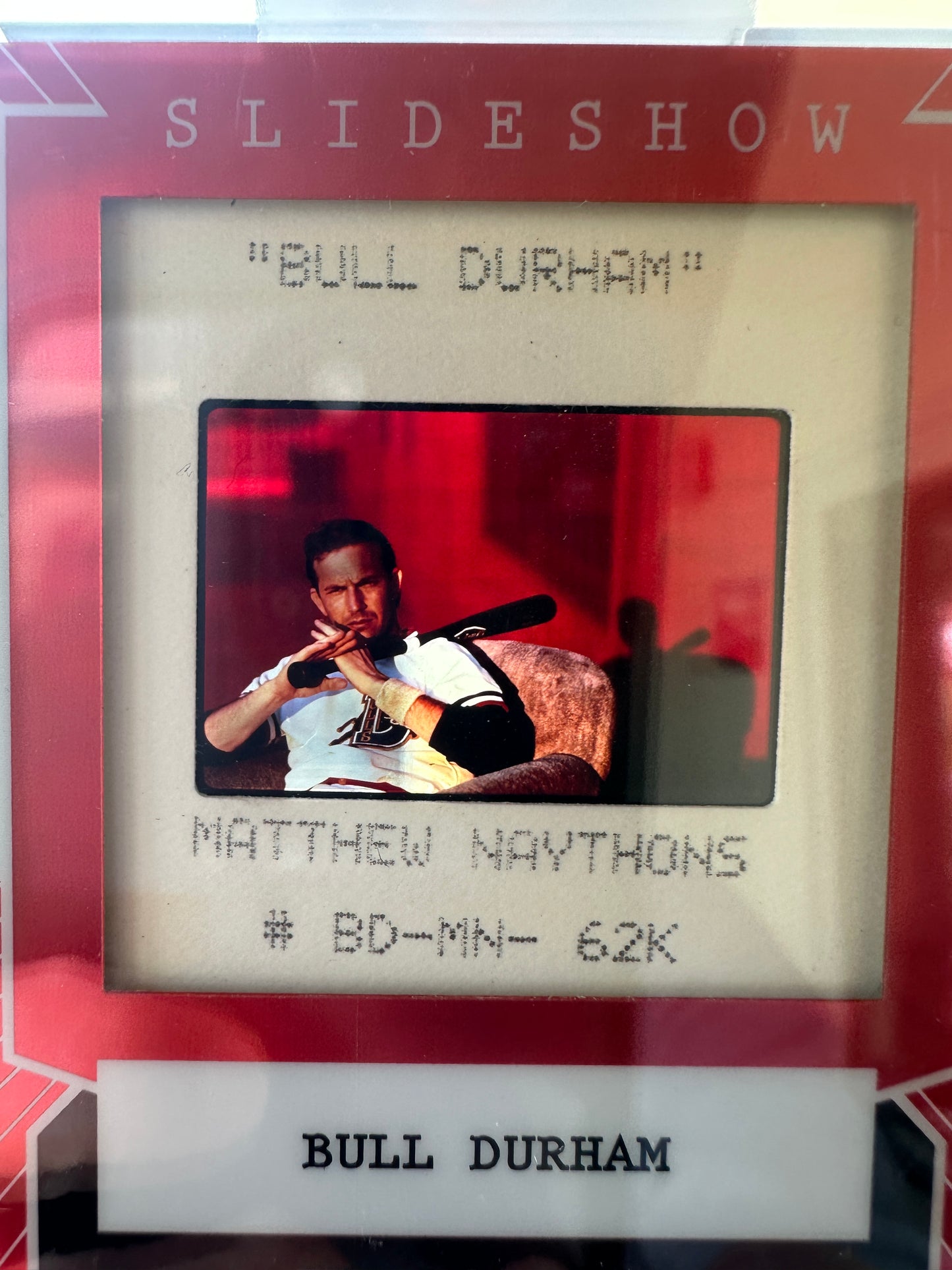 2026 Leaf Slideshow BULL DURHAM Original Movie Slide KEVIN COSTNER 1988 Orion