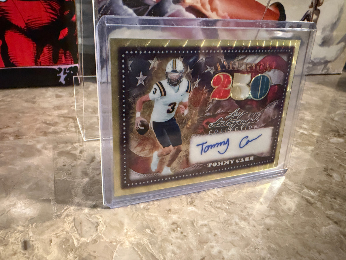 Tommy Carr 2026 Leaf Autograph Collection Football America 250 Super Gold 1/1