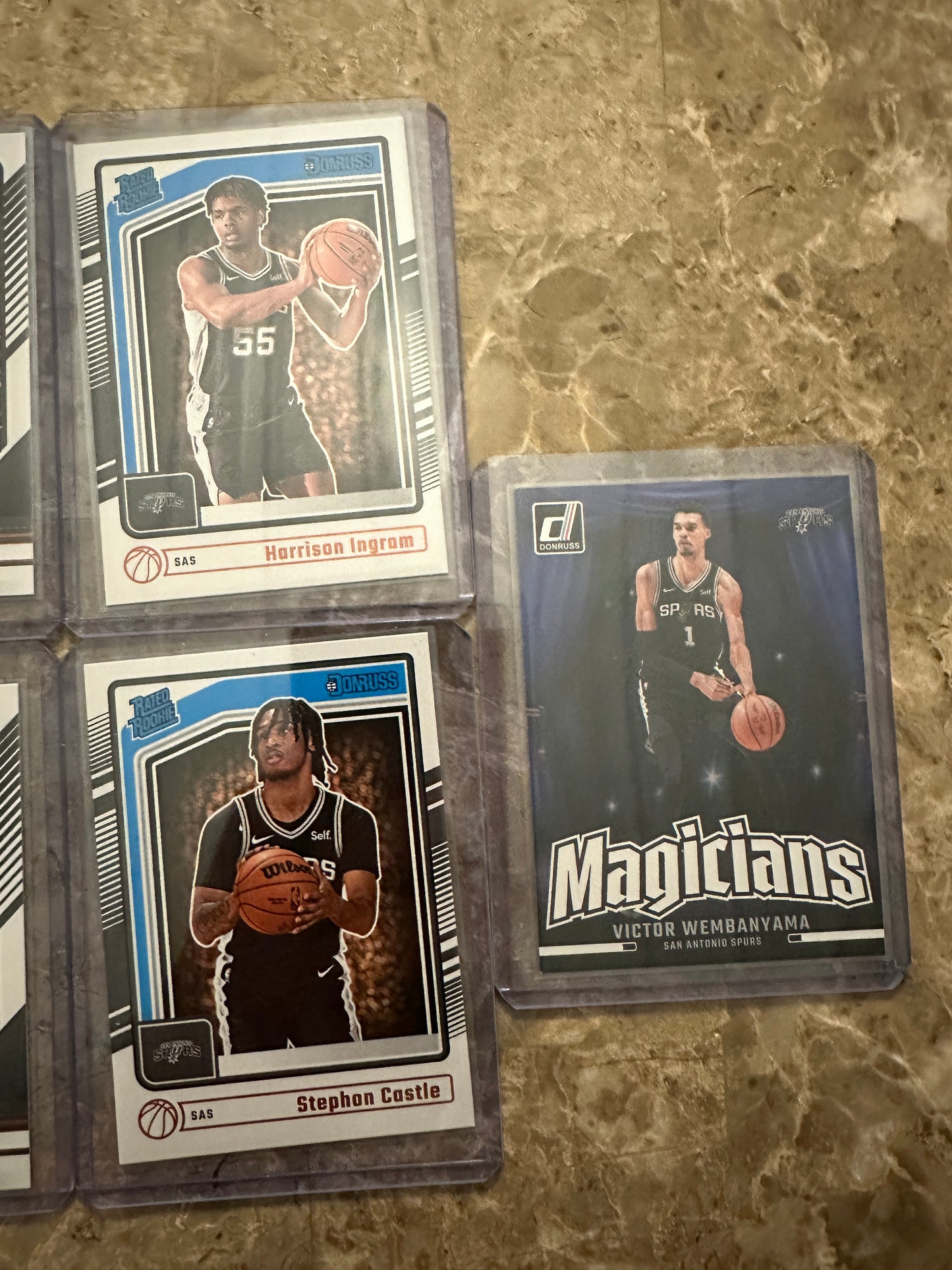 2024 Panini Donruss Basketball San Antonio Spurs Team Set (10 cards)