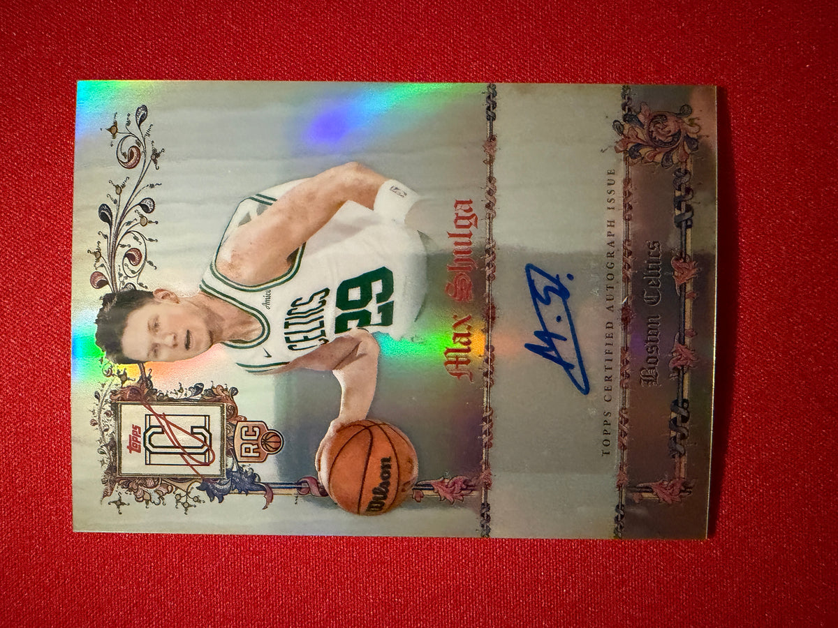 2025-26 Topps Signature Class Max Shulga Manuscripts Auto Refractor RC #MS-MSH
