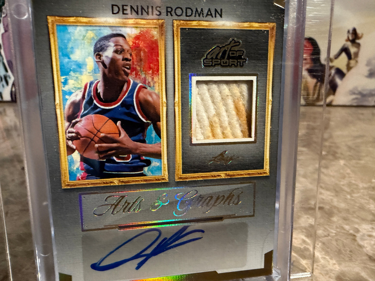 Dennis Rodman 2026 Leaf Art of Sport Arts & Graphs Patch Auto Gold 1/1