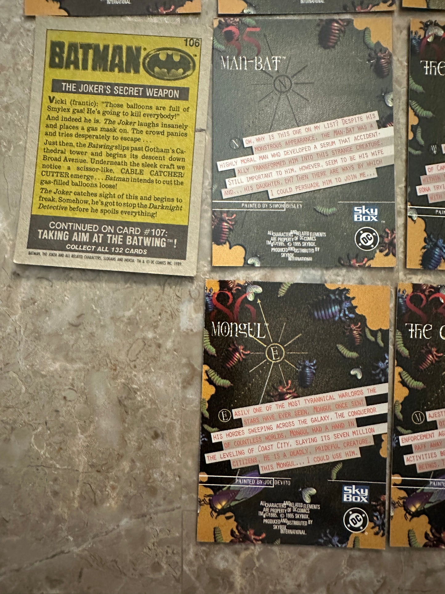 1995 Skybox DC Villains Dark Judgment Lot of 22 Unique