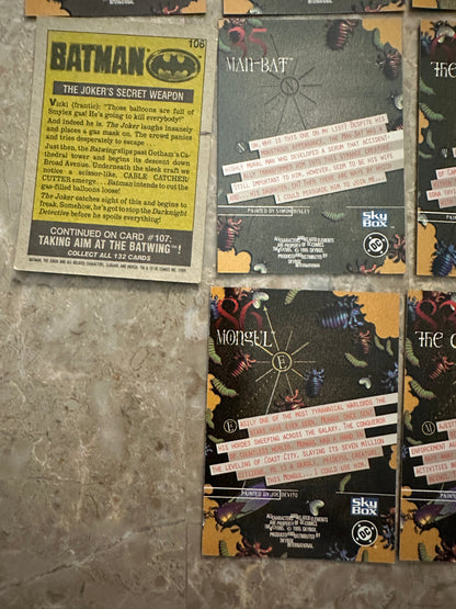 1995 Skybox DC Villains Dark Judgment Lot of 22 Unique