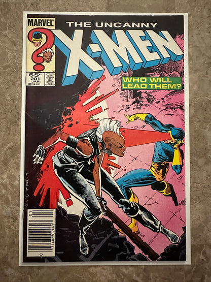 Uncanny X-Men #201 Newsstand VF+ 8.5 (1986 Marvel Comics)