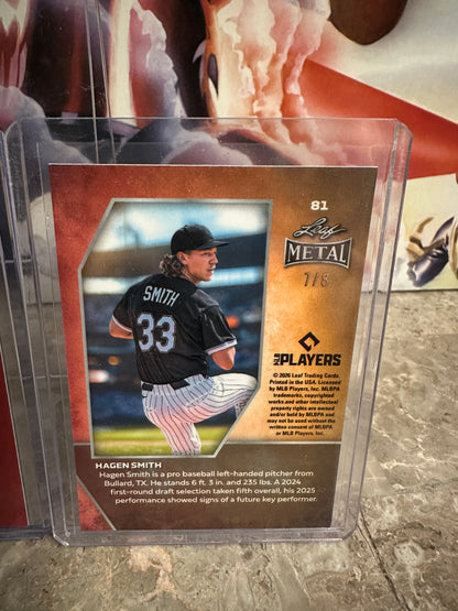 Hagen Smith 2026 Leaf 3-Card Premium Prospect Chase Lot