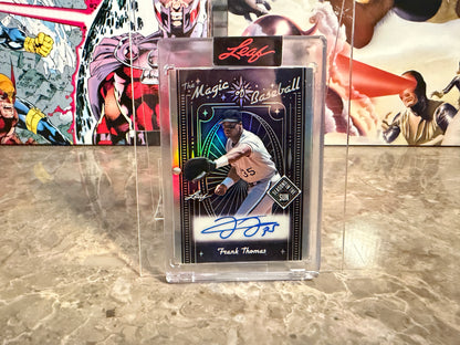 Frank Thomas 2026 Leaf Seasons In the Sun Magic of Baseball Auto Silver /30
