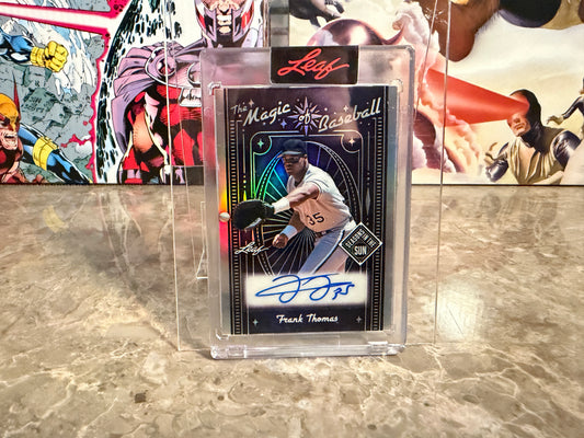 Frank Thomas 2026 Leaf Seasons In the Sun Magic of Baseball Auto Silver /30
