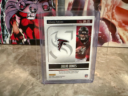 Julio Jones 2025 Panini Silhouette Jumbo Memorabilia /99 Base /49 2-Card Lot