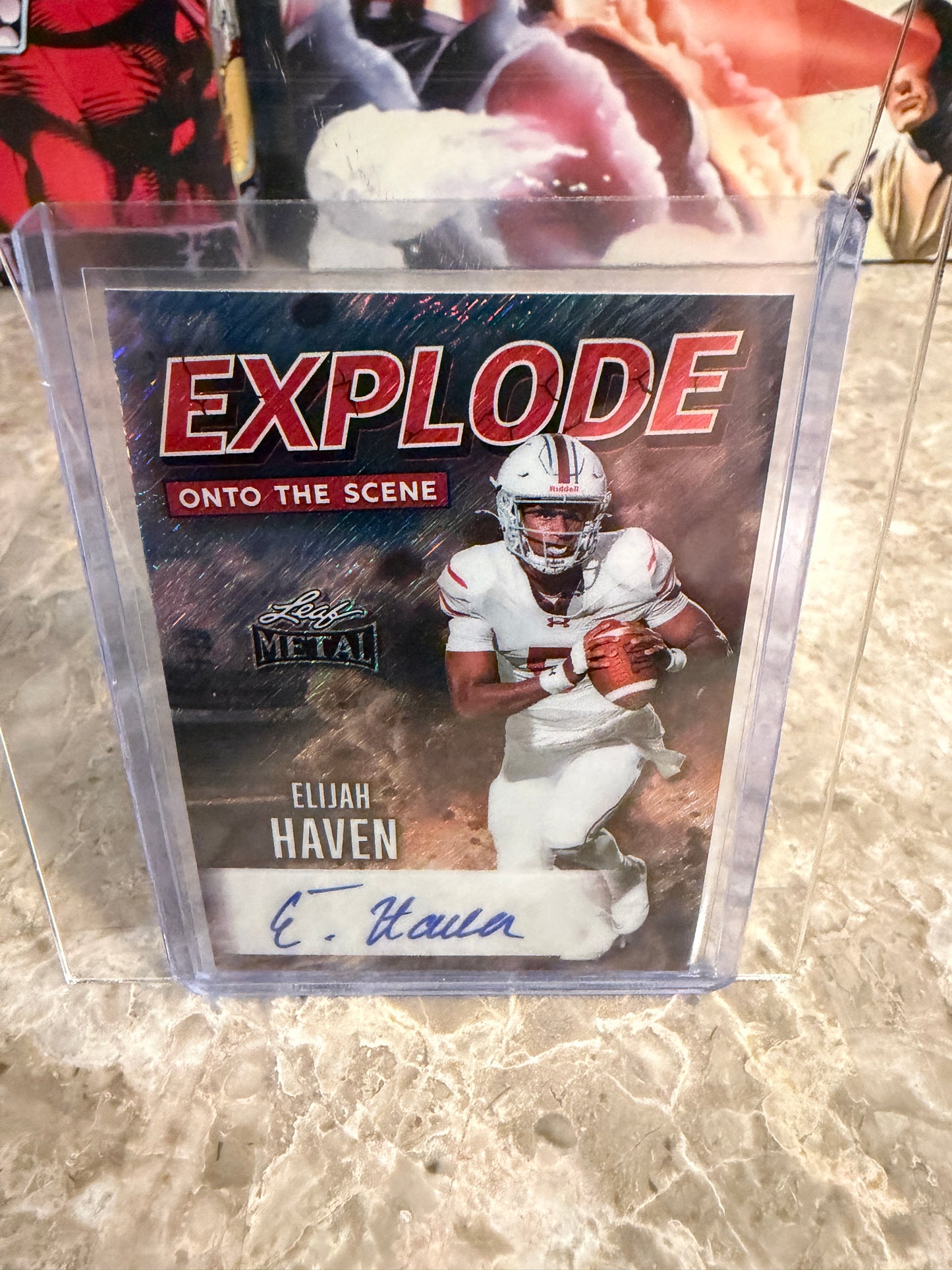 2026 Leaf Metal Explode Onto the Scene Elijah Haven Auto Red Shimmer /4