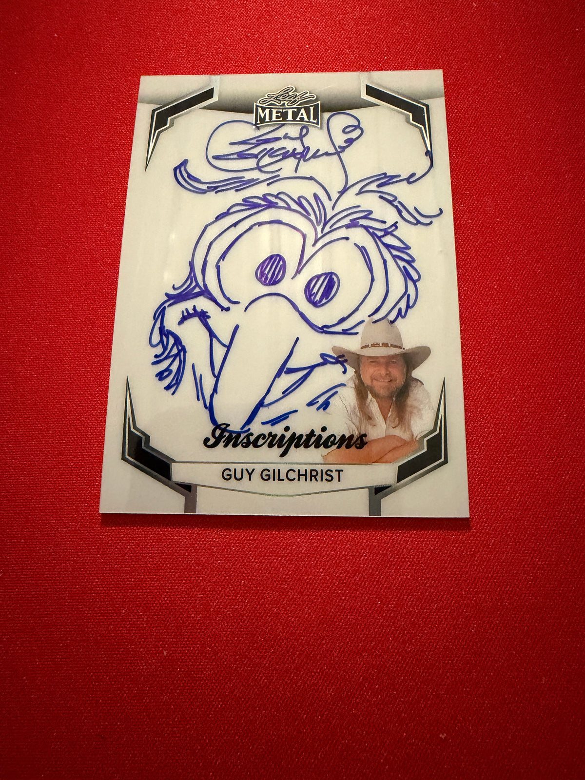 Guy Gilchrist 2026 Leaf Pop Century Inscriptions Sketch Auto Gonzo /199