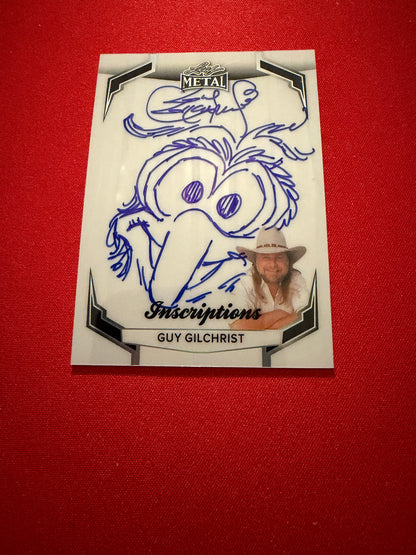 Guy Gilchrist 2026 Leaf Pop Century Inscriptions Sketch Auto Gonzo /199