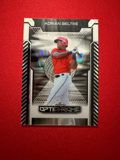 Adrian Beltre 2025 Leaf Optichrome Baseball Base Silver Lava 1/1