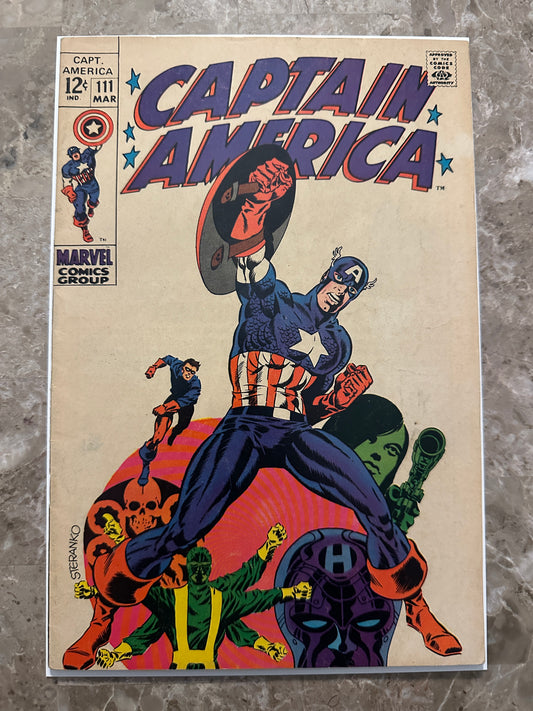 Captain America #111 FN+ 6.5 (1970 Marvel Comics)