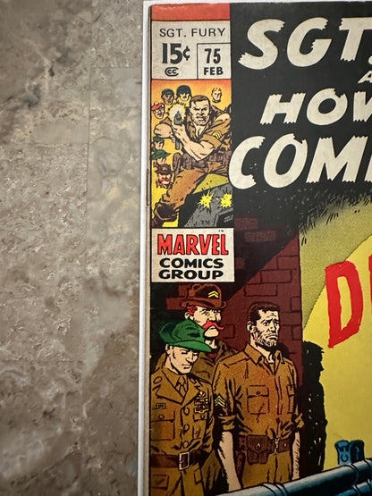 Sgt Fury #75 FN- 5.5 (Marvel Comics 1970) - Nice copy for grade