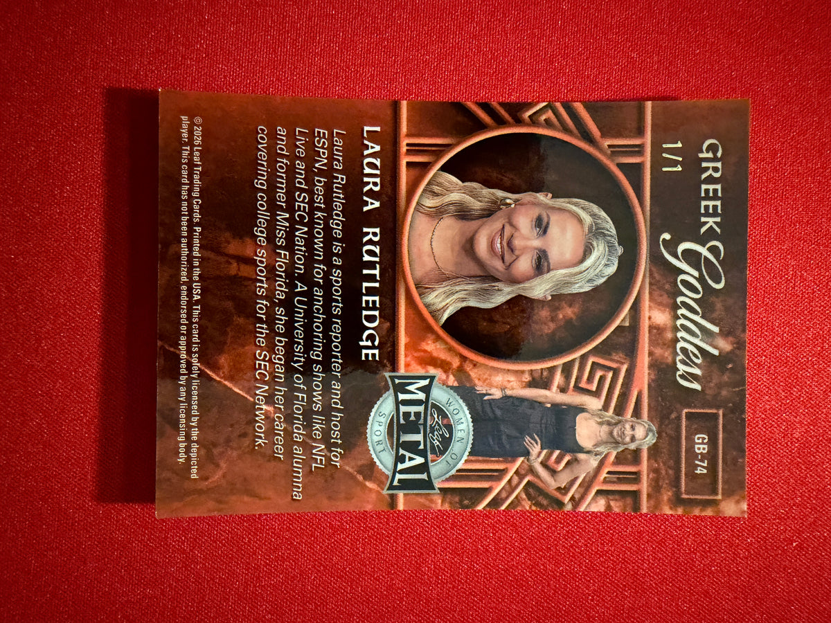 Laura Rutledge 2026 Leaf Metal Women of Sport Greek Goddess Aphrodite Lava 1/1