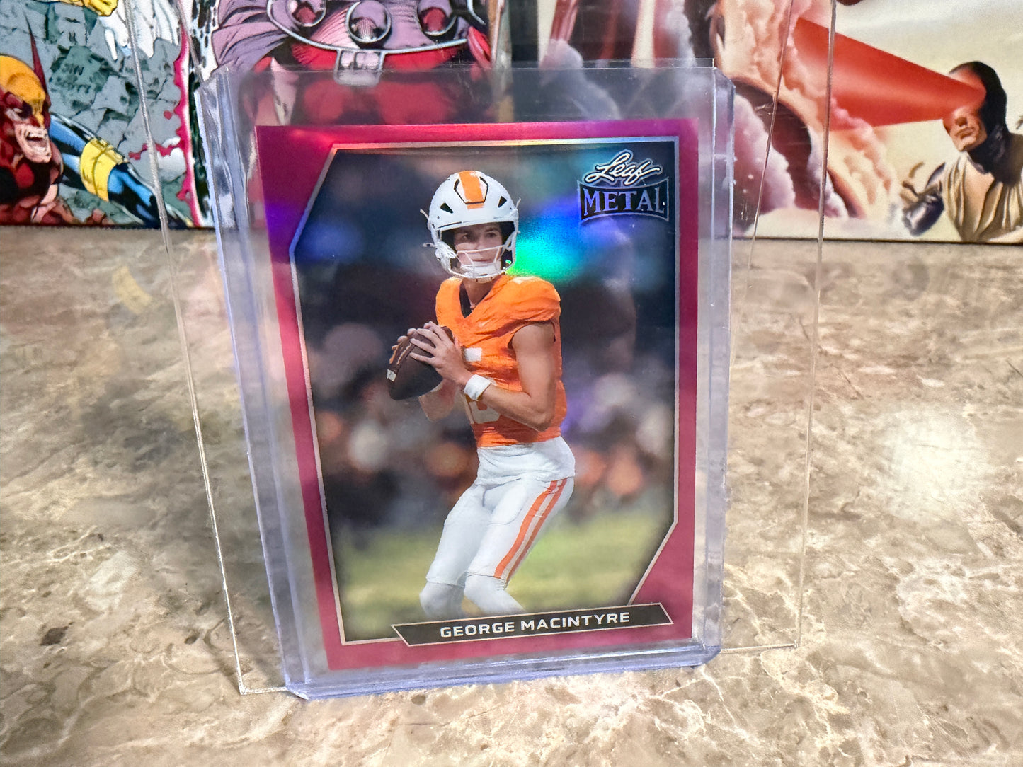 2026 Leaf Metal Football George MacIntyre Rare Lunarity Auto /10 2-Card Lot